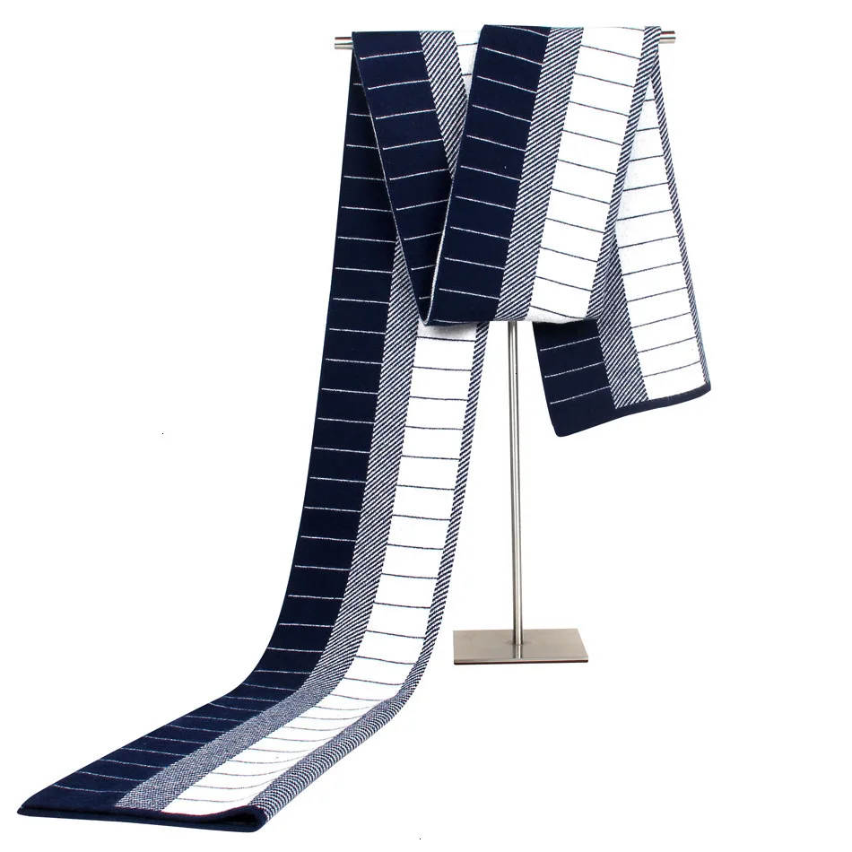 Сезон решетки сплит соединение вязание мужской шарф пятидесяти лет имитация