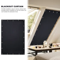 blackout blind curtain for window adjustable sucker shade drape temporary portable for living room home window door for balcony