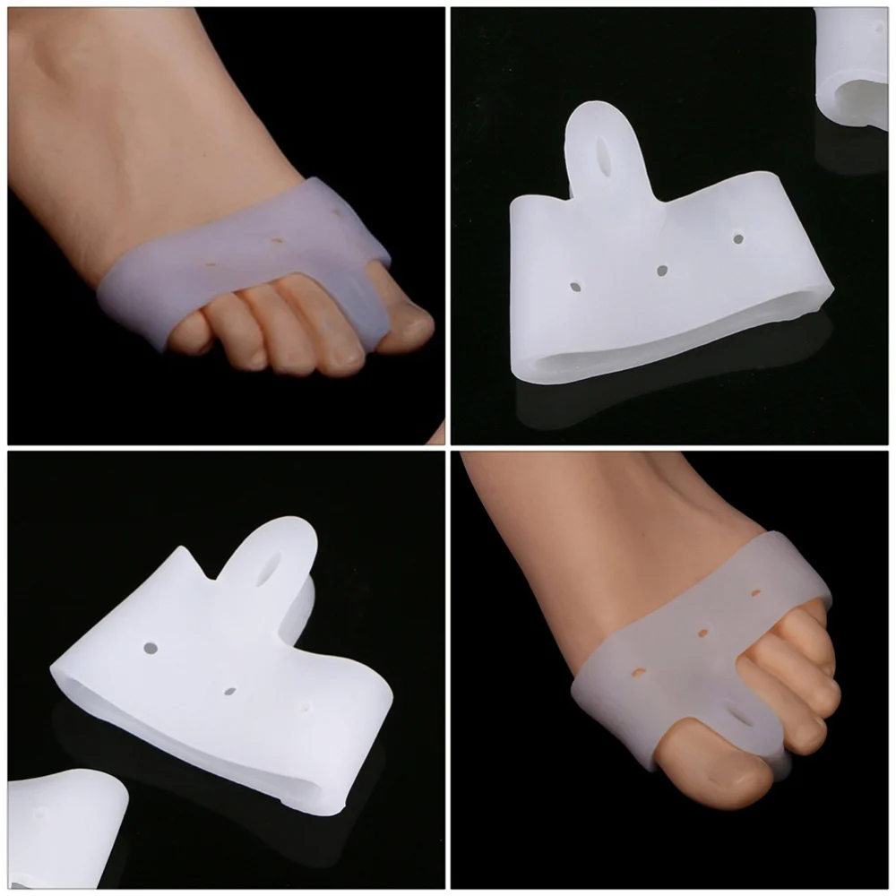 

1 Set 3 Pairs Silicone Front Foot Protectors Straighters Correctors (White)