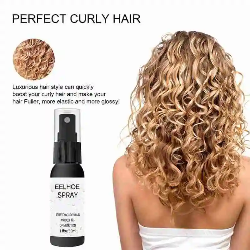 

Fluffy spray curl essence curl improver styling definition moisturizing essence conditioner hair mask leave-in elastin