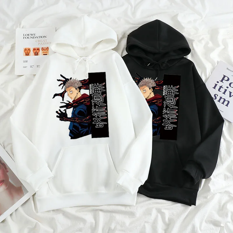 

Женские худи jujютсу Kaisen, женские пуловеры, толстовки, свитшоты, худи с принтом аниме, уличные Топы