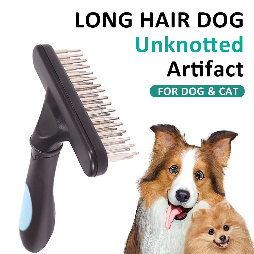

Pet Knot Comb Grooming Care Massage Brush Removes Undercoat Mats Tangles Hair for Small Medium Large Dogs Cat Supplies Products