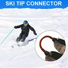 Коннектор для лыжных наконечников, компактный Отличный эластичный коннектор, фиксатор идеально подходит для начинающих лыж