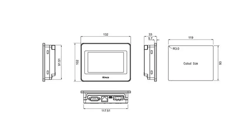 7 ''дюймовый Kinco MT4434T MT4434TE HMI Сенсорный экран 800*480 Ethernet порт человеческая машина интерфейс сенсорная панель с 1 год гарантии