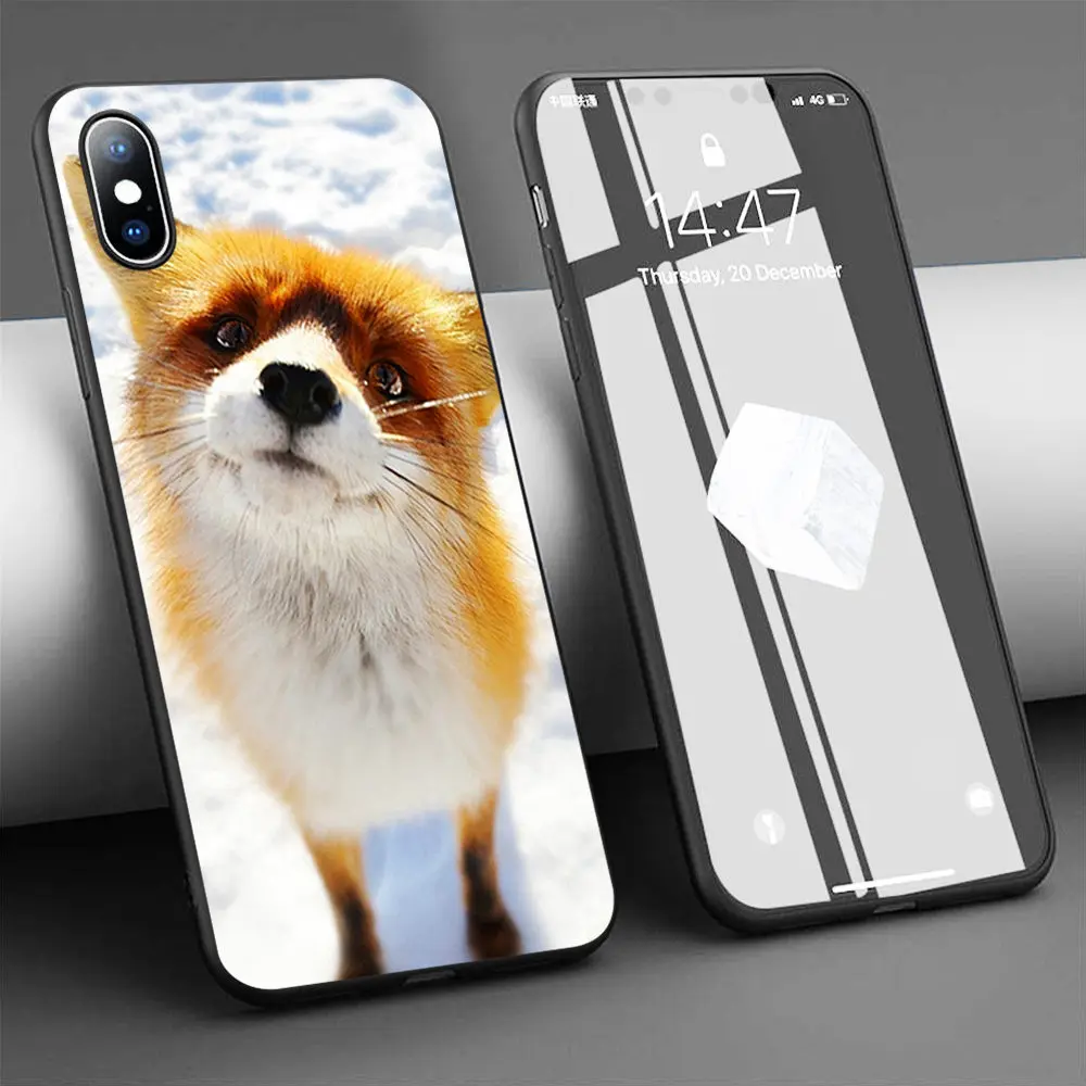 Coque забавные кольцо с лисьей мордочкой и крупным планом чехлы для мобильного