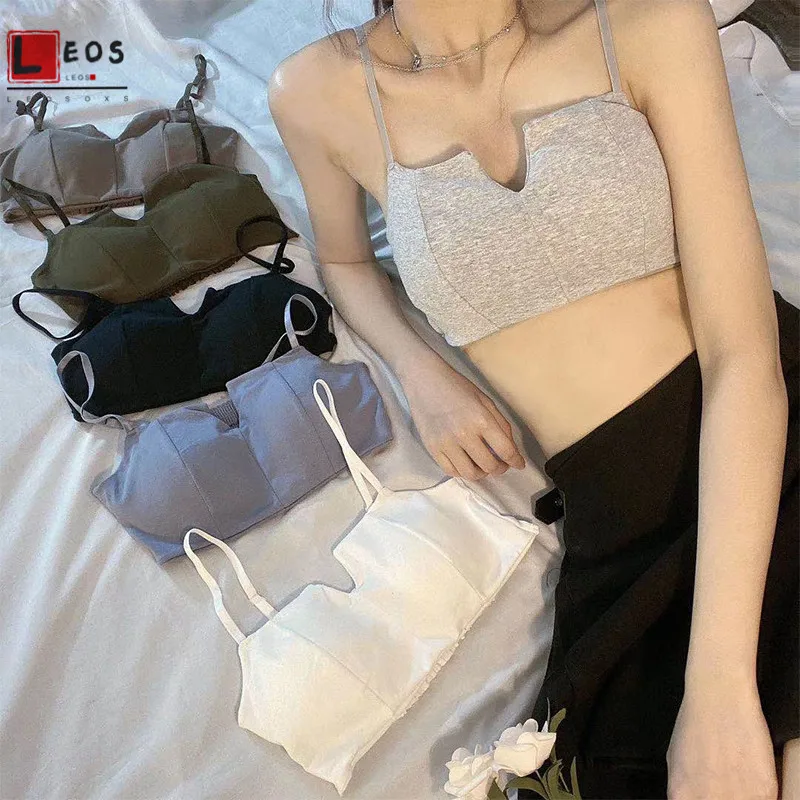 Топ женский эластичный с чашками пуш-ап тонкое нижнее белье для