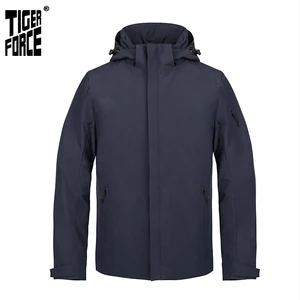 TIGER FORCE 2020 новая весенняя мужская куртка качественная Повседневная Теплая мужская куртка с капюшоном деловая повседневная мужская одежда парка 50623