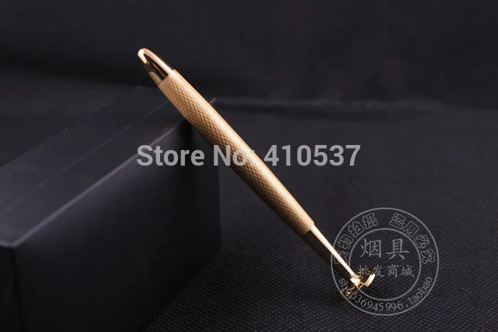 Металлический инструмент табачная трубка для чистки золотая курения аксессуары