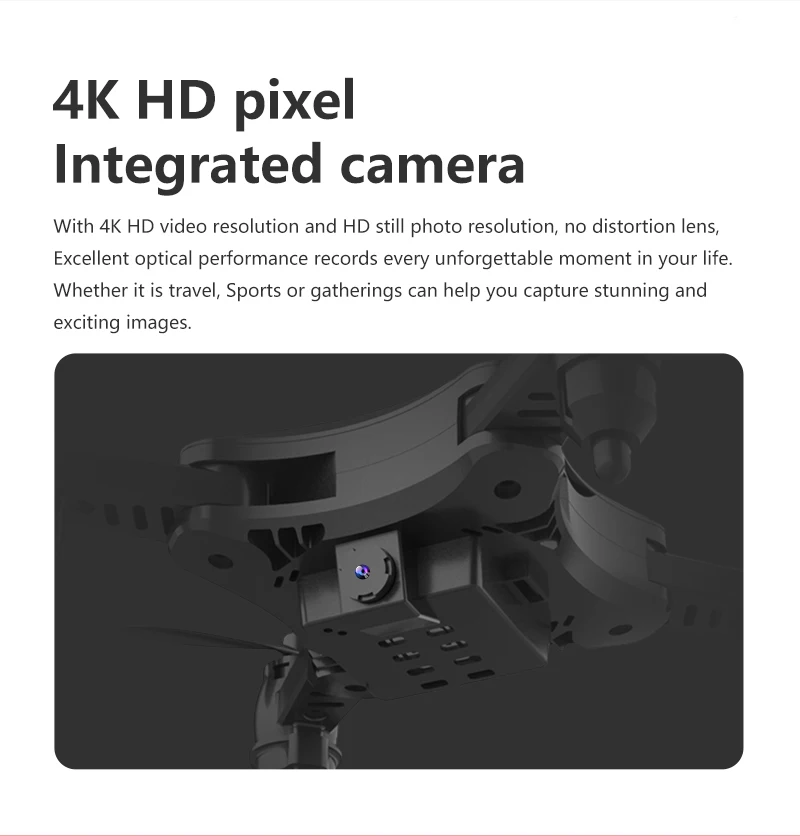 Мини-Дрон WiFi FPV камера 4K HD удержание высоты RC Дрон вертолет один ключ возврат складной мини-Квадрокоптер высокое качество Дрон