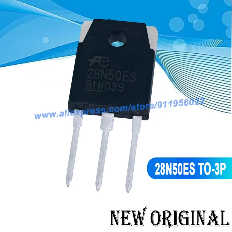 

(5 Pieces) 28N50ES FMH28N50ES TO-3P 500V 28A / SSH8N80 800V 8A / K1340 2SK1340 900V 5A / FS14KM-18A TO-3P