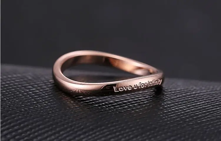 For Women Simple Titanium Steel Ring Rose Gold Color High Quatity Rings Jewelry | Украшения и аксессуары