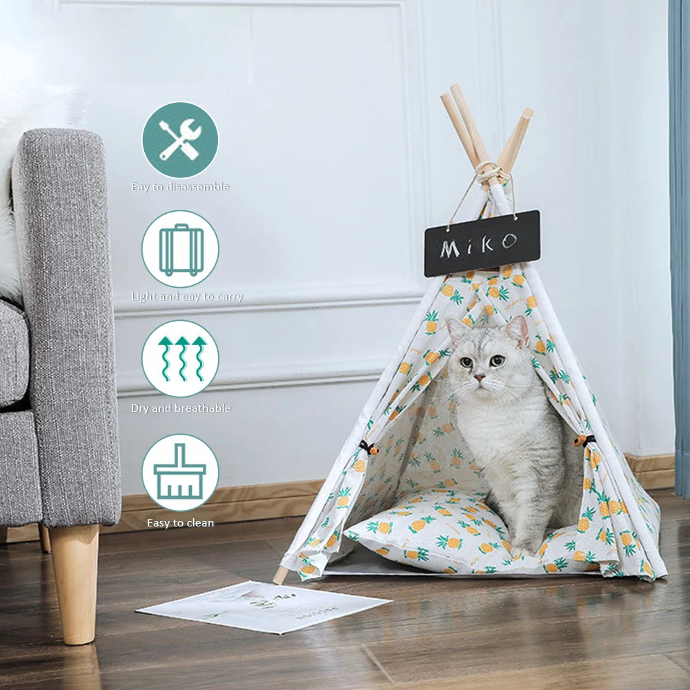 

Pet Cat Litter Kennel Bite Resistant All Seasons Usable Kennel Mat Portable Removable And Washable Cat Litter Cat Pet Tent