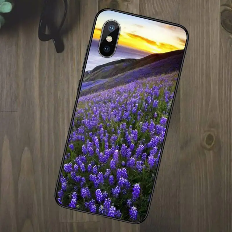 

Romantic simple lavender Purple flowers Phone Case for iPhone 11 12 mini pro XS MAX 8 7 6 6S Plus X 5S SE 2020 XR