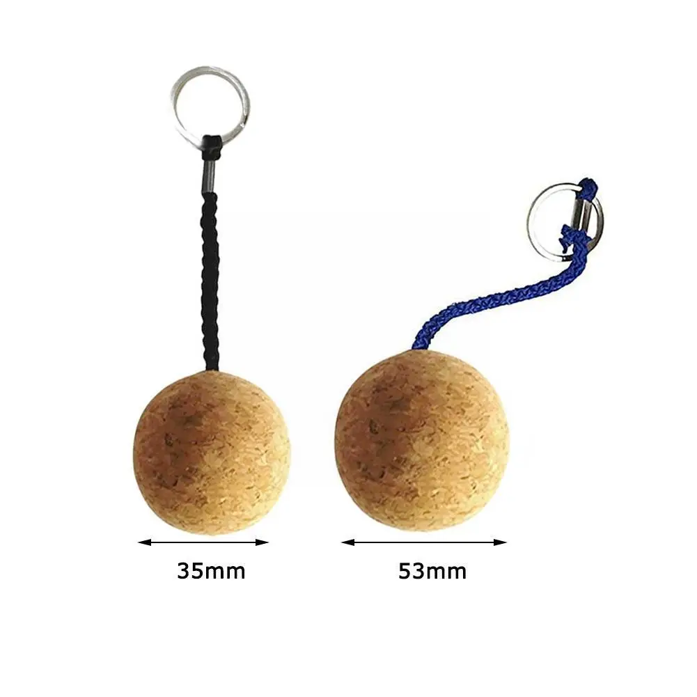 Круглая плавающая цепочка с пробковым шариком 35 мм поплавок плавучая веревка