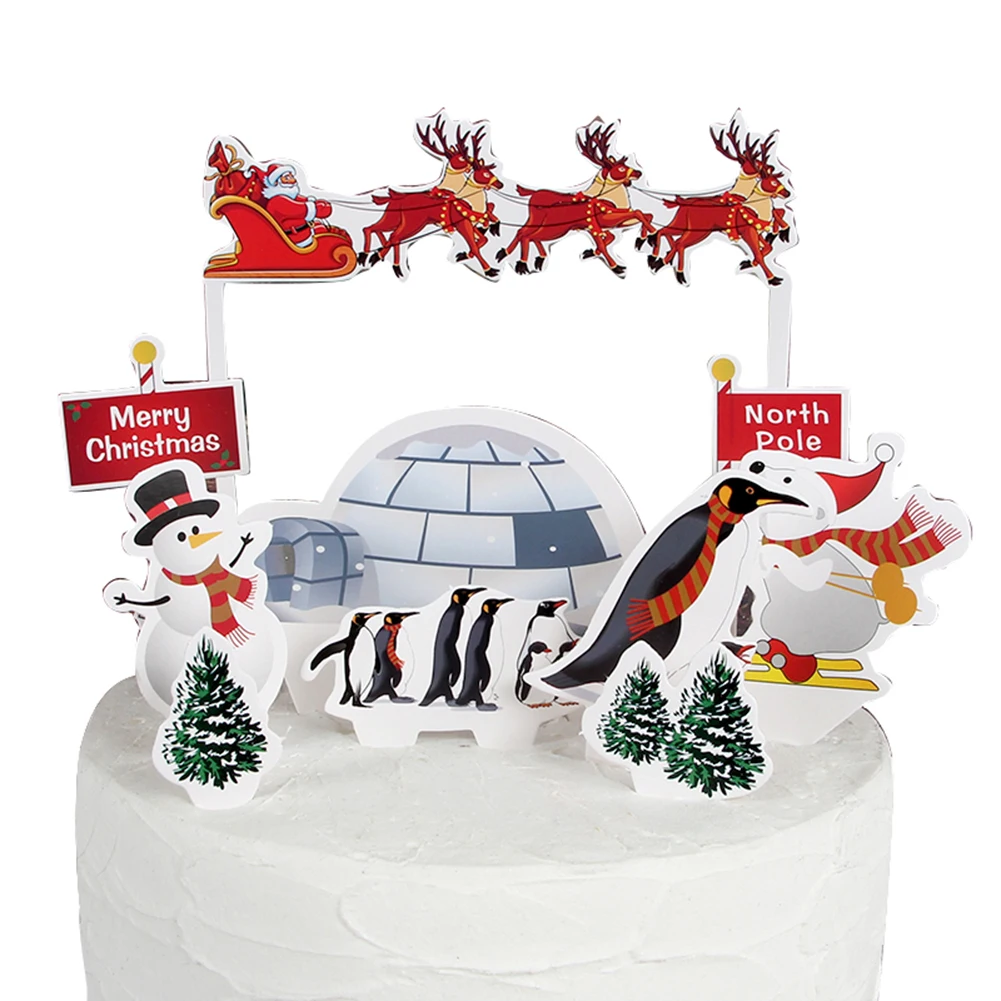 Высококачественный Рождественский прочный мультяшный Снеговик Лось дерево