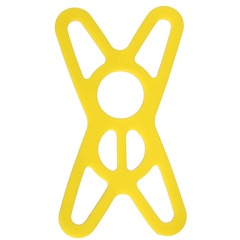 Yellow Универсальный держатель для велосипеда MTB, руль мотоцикла для сотового телефона, Противоскользящие силиконовые полосы, подставка для Xiaomi Redmi Note - Цвет: Yellow