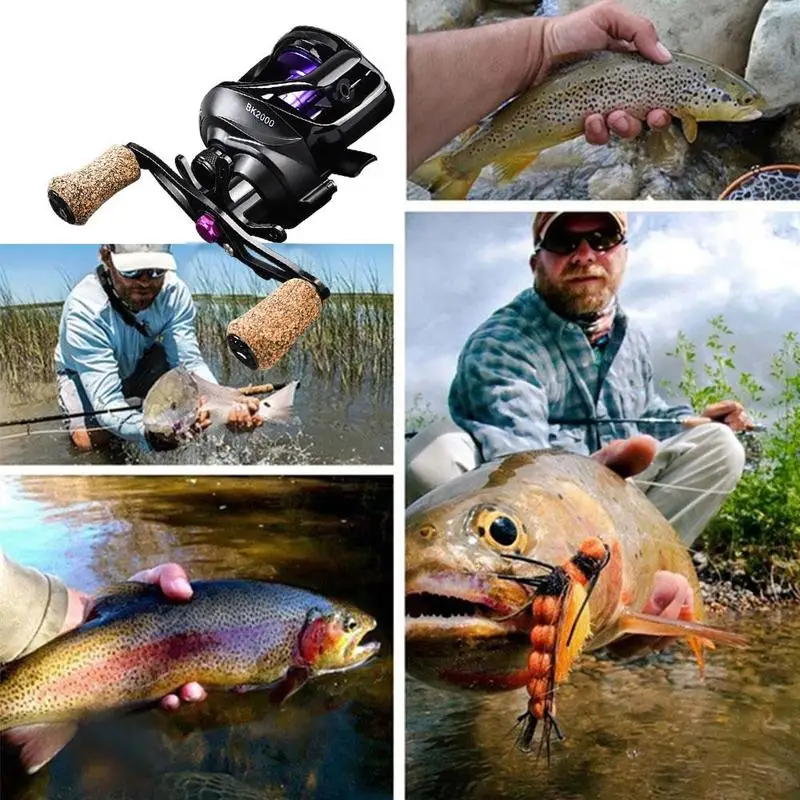 

2020 New Baitcasting Reel BK2000 Fishing Reel 7.2:1 High Speed 5.5KG Max Drag Magnetic System SaltWater Reel Fishing Supplies