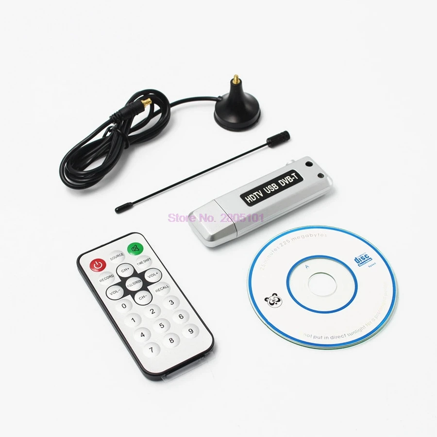 Dhl или fedex 100 шт. USB 2 0 DVB T цифровой ТВ приемник HDTV программный ключ тюнера палка