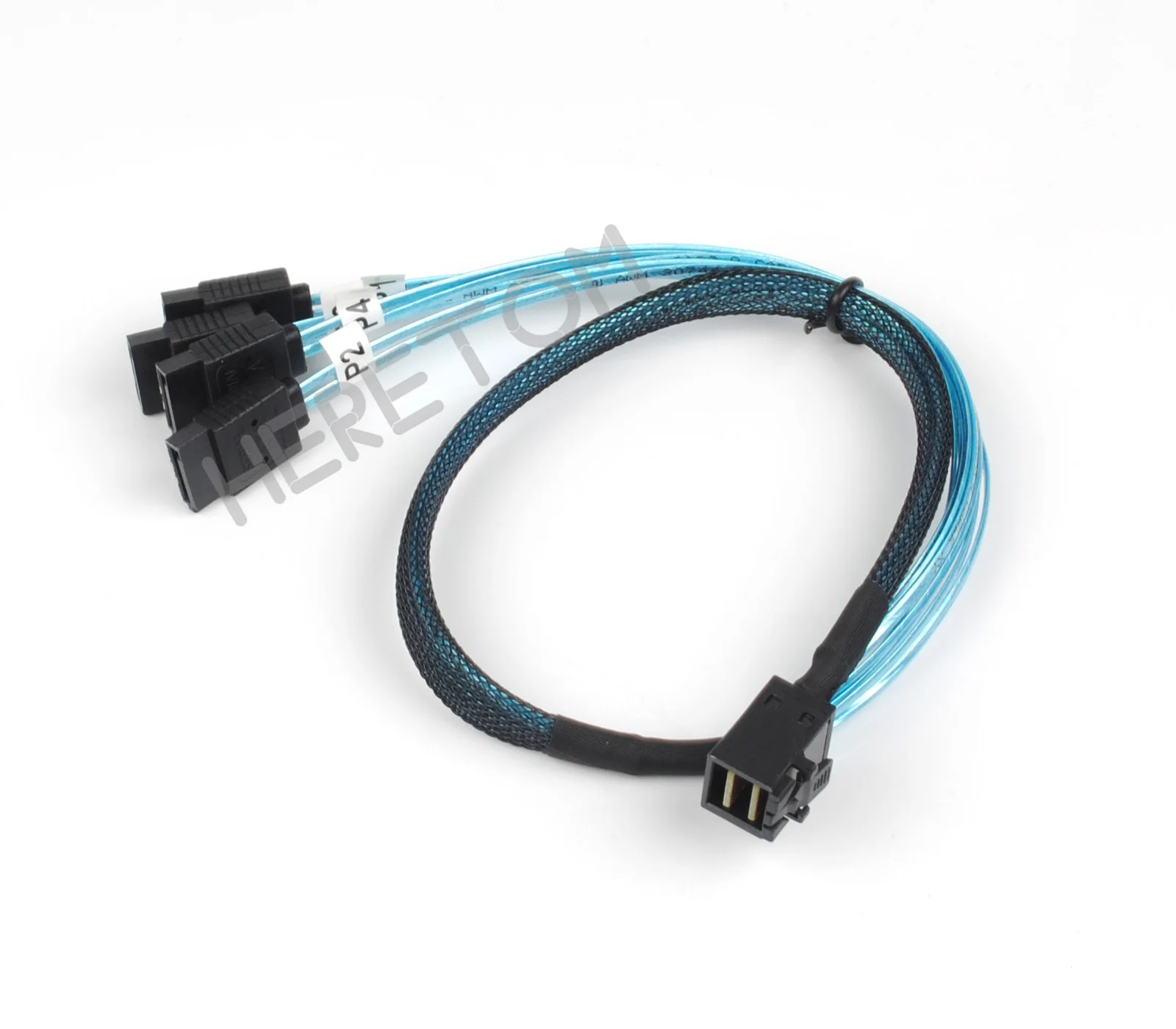0 5 м 1 внутренний HD Mini SAS Кабель SFF 8643 To 4 SATA to кабель подключения к жесткому диску 100