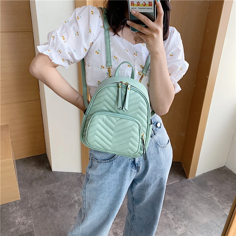 Маленький модный рюкзак из мягкой искусственной кожи для женщин дизайнерский