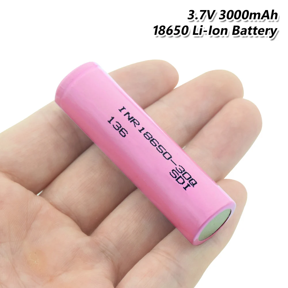 

1/2/3/5/10 pcs 18650 battery 3.7V 3000mAh 20A 18650 Lithium Rechargeable Battery High Drain For LED Flash light Power bank