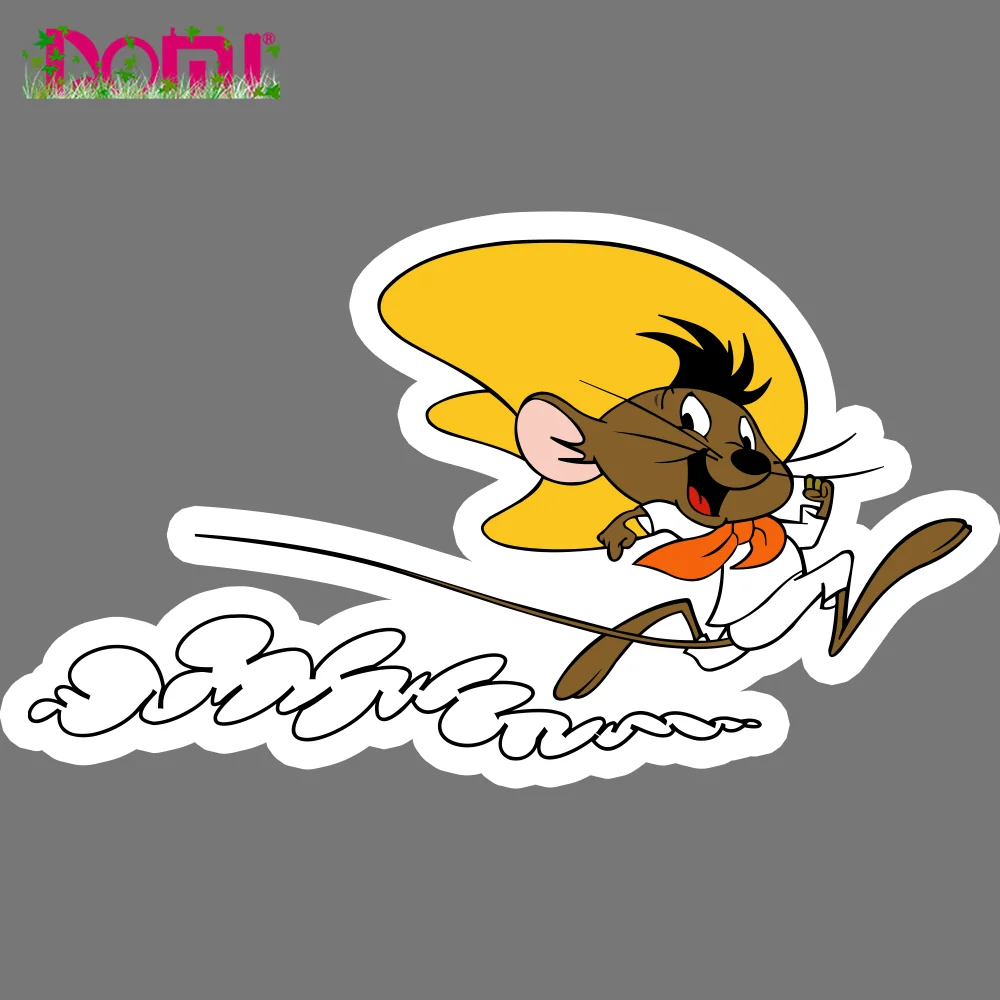 

DOMI for Speedy Gonzales Funny Kids Cartoon Vinyl Sticker Car Truck Window Decal Laptop Waterproof PVC 10cmx5.7cm