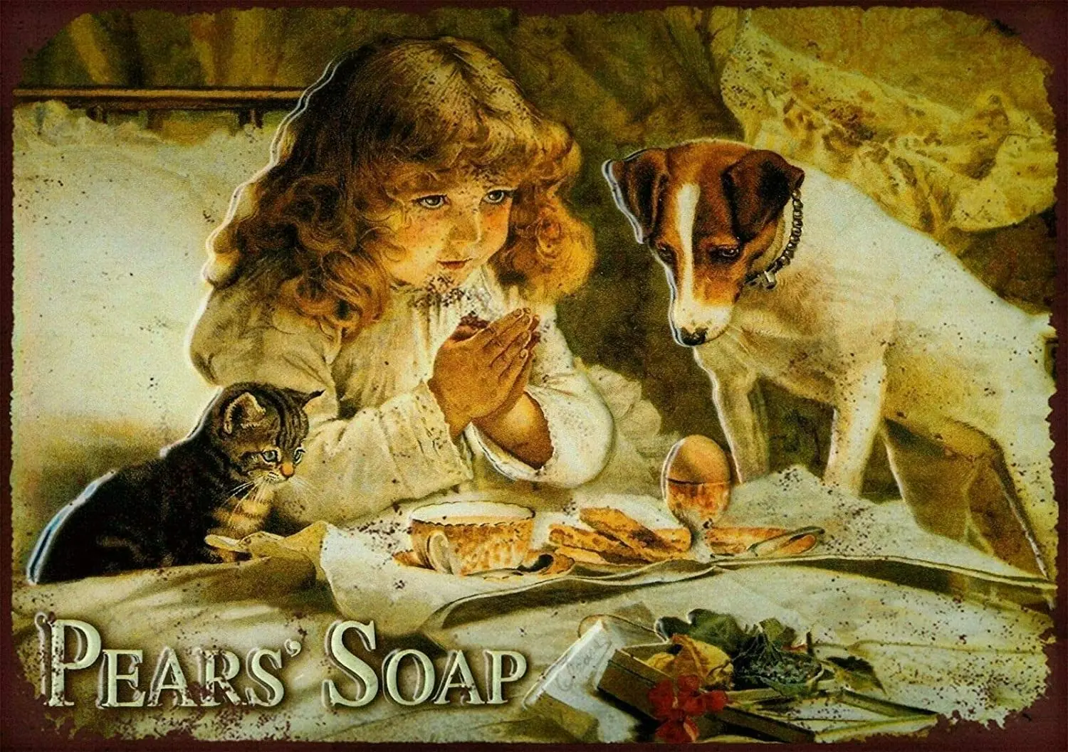 

Pears Soap Metal Tin Sign 8x12 Inch Decor