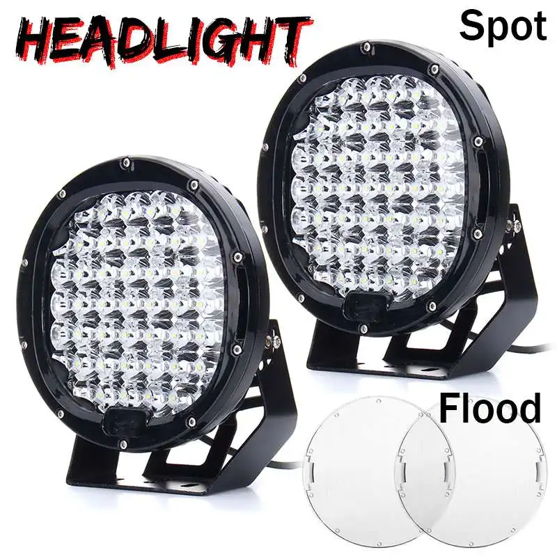 Налобный фонарь 3825 Вт 1/2 шт. 9 дюймов светодиодный черный автомобильная