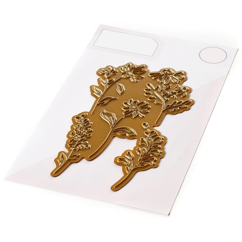 Новинка 2021 прозрачные штампы с цветочным рисунком милого друга металлические