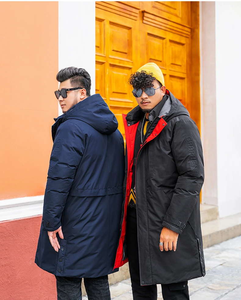 Мужские зимние толстые теплые парки размера плюс 8XL, очень большое длинное пальто для больших и высоких мужчин, ветрозащитная ветровка с капюшоном, куртки