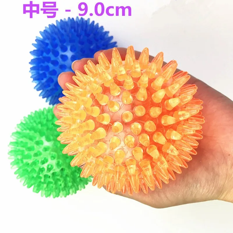 

Big dog voice toy golden bull teeth cleaning molars biting toy thorn ball TPR pet ball dog's favorite CE RoHS