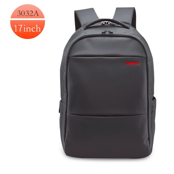 Dark grey 3032A 17 Tigernu Марка брызгозащитный Мужчины Рюкзак Бизнес Компьютер Рюкзак Сумка Женская Рюкзак мужская Сумка Для Ноутбука Рюкзак 15.6 - Цвет: Dark grey 3032A 17