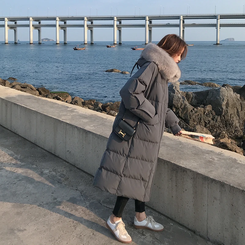 

2020 Winter Long Cotton Women Parka Casual Fashion Korean Jacket Thick Warm High Quality Imitation Mink Fur Women's Puffer Coat