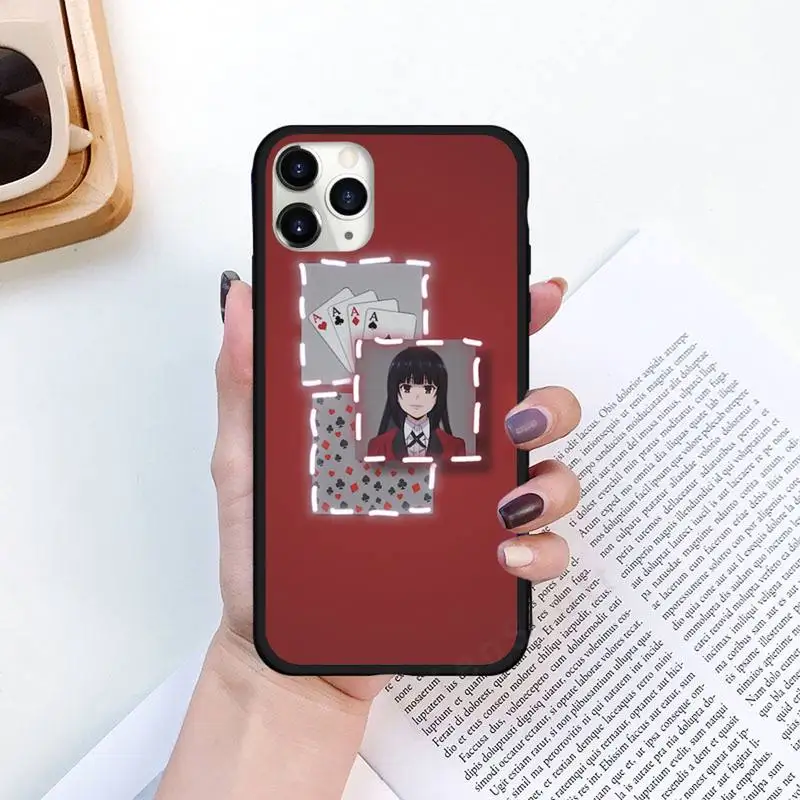 

Japanese Anime Kakegurui Jabami Yumeko Phone Case for iPhone 11 12 pro XS MAX 8 7 6 6S Plus X 5S SE 2020 XR funda coque