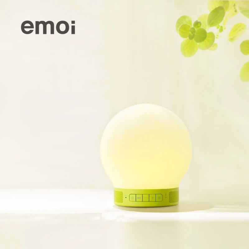 

Emoi H0017 Bluetooth Wireless speaker emotional atmosphere lamp support APP Touch control LED silica gel nightlight gift