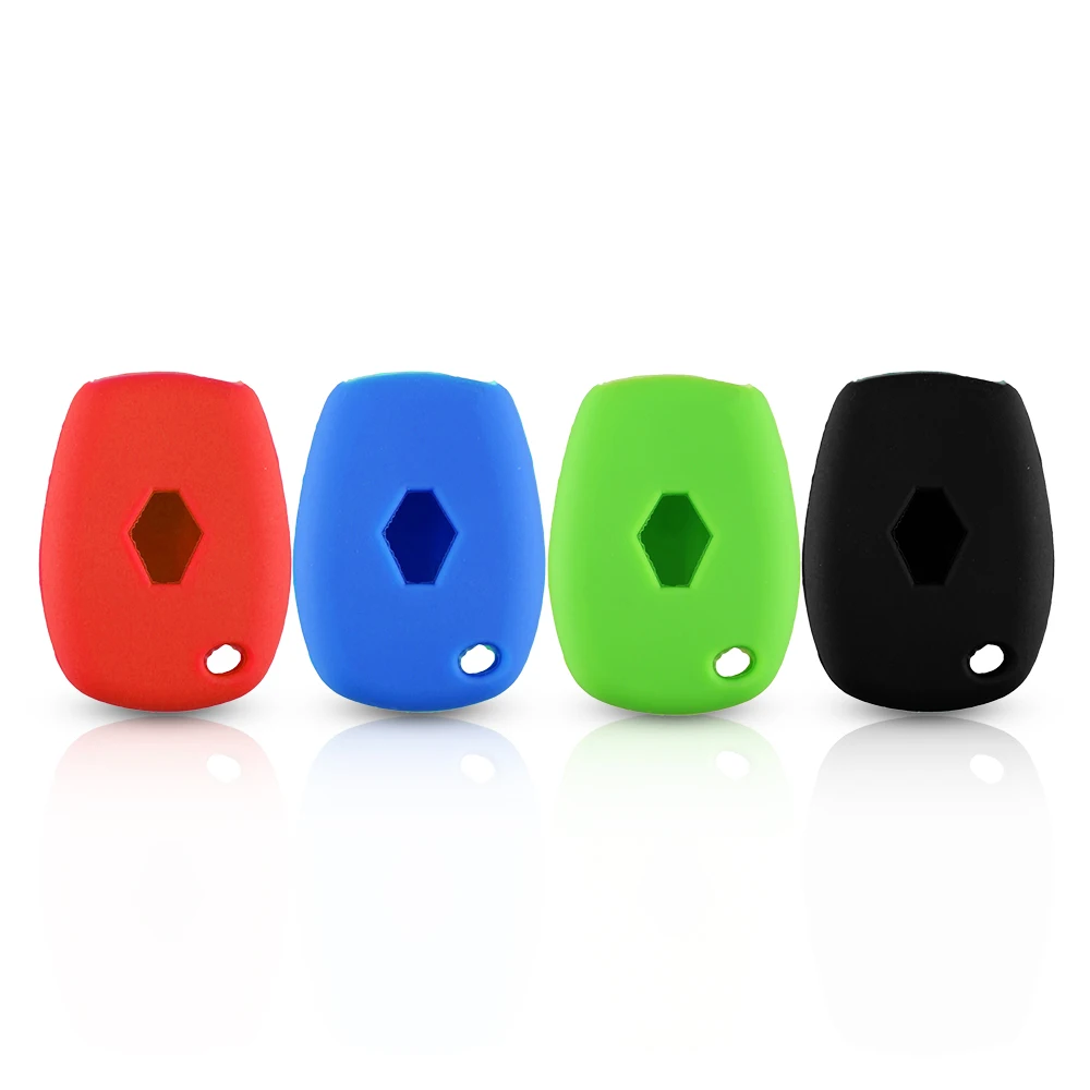 Силиконовый чехол для ключей Dandkey с 3 кнопками подходит RENAULT Clio DACIA Logan Sandero пульт