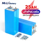 Литий-железо-фосфатный аккумулятор Mr.Li 3,2 В, 25 А ч, литий-железо-фосфатный аккумулятор 25000 мА ч, для самостоятельной сборки солнечной энергии 12 В, 24 В, 36 В, 48 В, UPS мощности