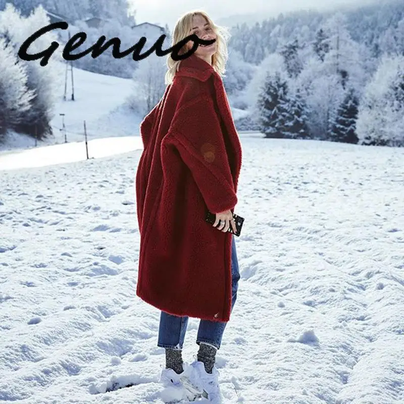 Куртка женская оверсайз из искусственной овечьей шерсти на осень/зиму 2019|Куртки