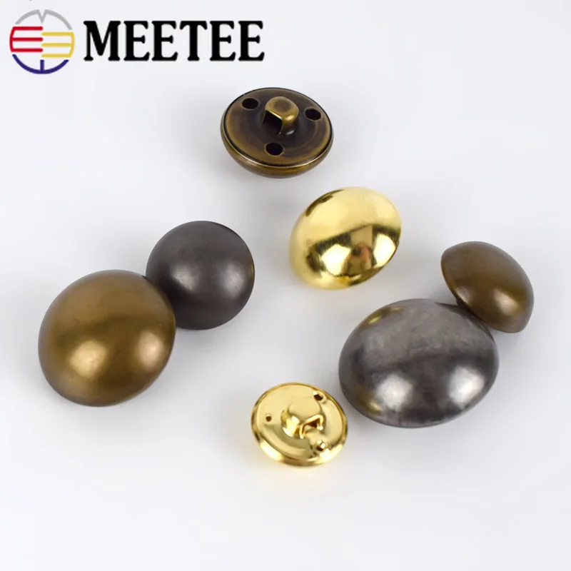 Металлические пуговицы Meetee 15-28 мм в виде грибов рукоятка для пальто куртки