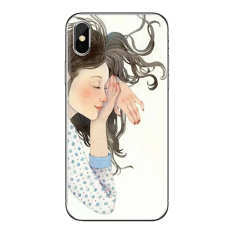 Чехол для мобильного телефона sony Xperia Z Z1 Z2 Z3 Z5 compact M2 M4 M5 E3 T3 XA Aqua LG G4 G5 G3 G2 Mini art Girl |