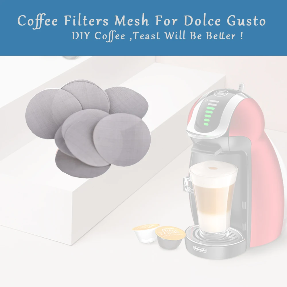 Фильтр с сетчатым покрытием резиновые кольца детали совместимые Dolce Gusto из