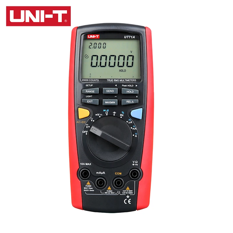 

UNI-T UT71A UT71B UT71C UT71D UT71E Intelligent Digital Multimeter AC/DC True RMS LCD Backlight with MAX MIN REL Modes