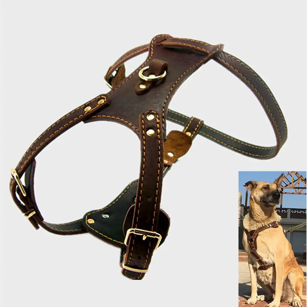 Новинка из натуральной кожи коричневого цвета Поводок для собак и поводок Чехлы