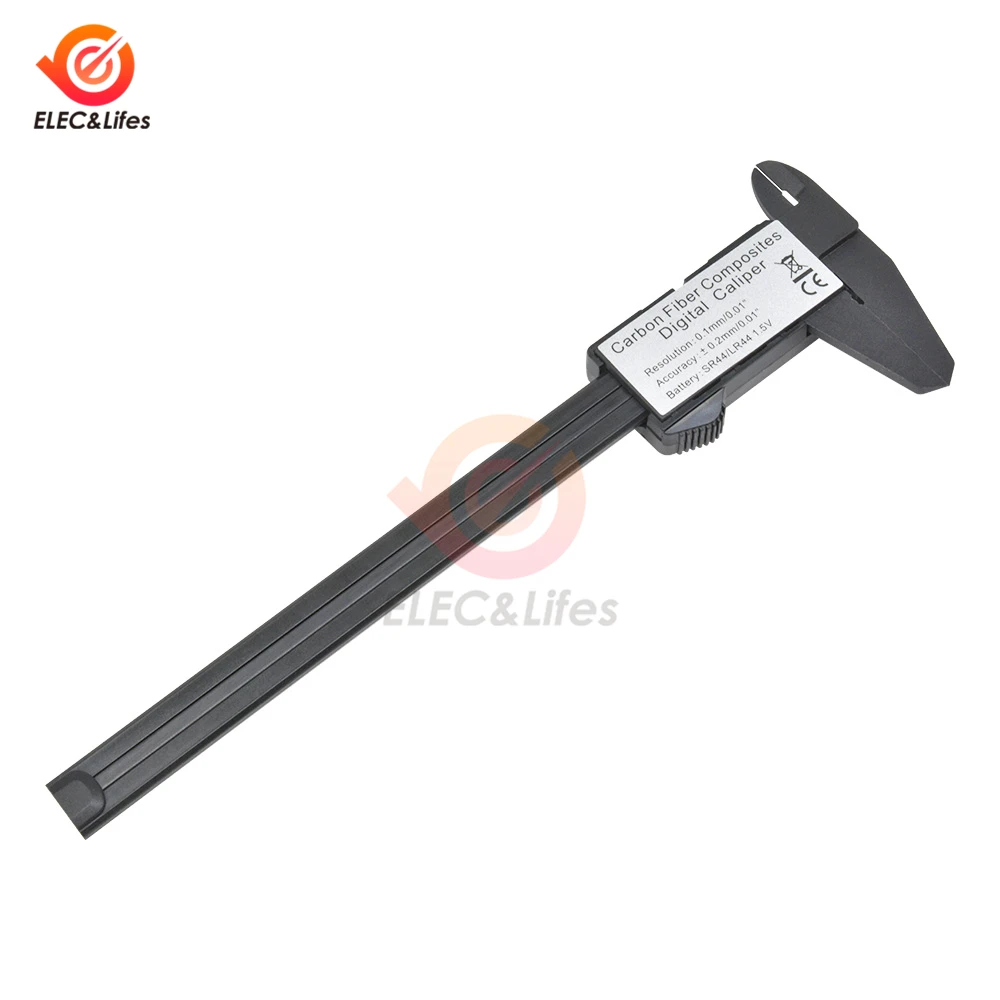 1 шт. 150 мм 6 дюймов ЖК-дисплей цифровой электронный углеродное волокно суппорты