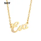 Ожерелье XLNT с именем из ЭВА, ожерелье с золотыми инициалами, ожерелье с инициалами, Подвеска для женщин и девочек, лучший подарок на день рождения