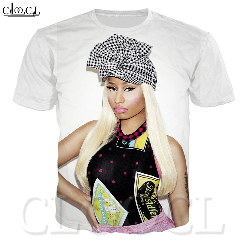 Сексуальная модная футболка Nicki Minaj с 3D принтом рэппер звезда певец хип-хоп
