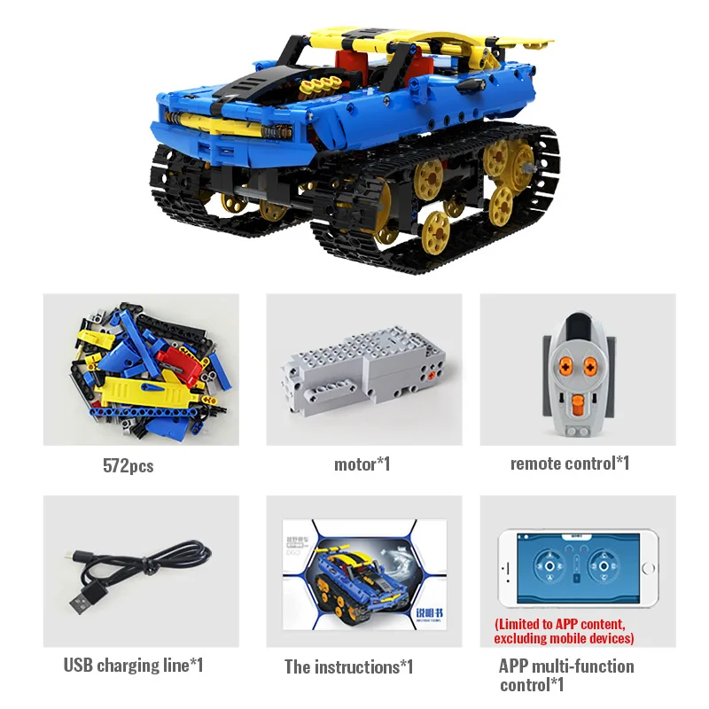 

Электрические строительные блоки Rc, гоночный автомобиль, кирпичи, внедорожник, танк, техническое приложение, управление программами, игруш...