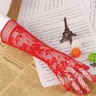 Элегантные женские ультратонкие длинные летние перчатки для вождения и езды на велосипеде, сексуальные черные солнцезащитные перчатки женский эластичные сетчатые перчатки с защитой от ультрафиолета