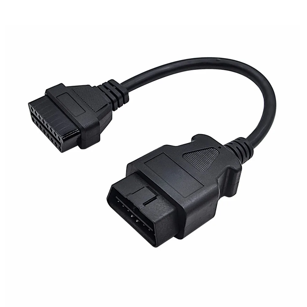Новинка 2021 плоский + тонкий 16-контактный удлинитель OBD 2 ELM327 штекер-Двойной