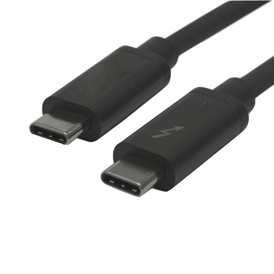 Кабель Thunderbolt 3 USB 3,1 USB-C «Папа-папа» Thunderbolt 3 20 Гбит/с кабель USB-C-USB-C Thunderbolt 3 50 см